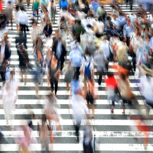 pedestrians, people, busy